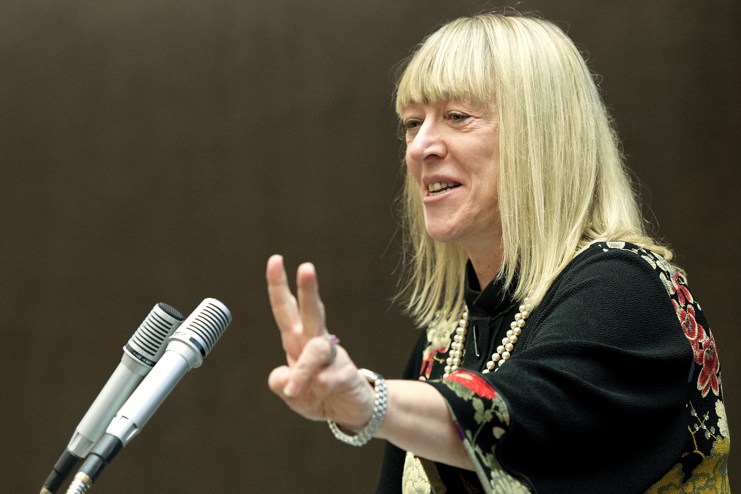 Thirteenth Meeting of the Mine Ban Convention Held in Geneva Jody Williams addresses the thirteenth Meeting of States Parties to the Anti-Personnel Mine Ban Convention (13MSP) in Geneva. 02 December 2013 Geneva, Switzerland