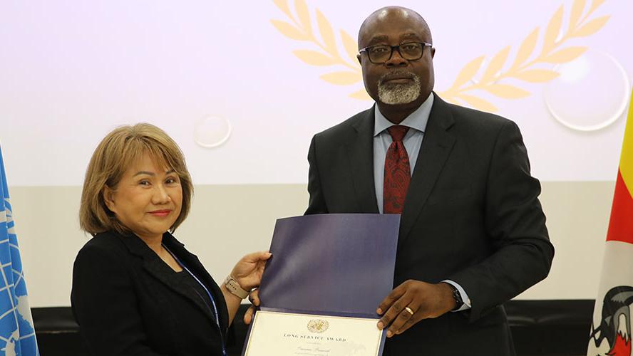 RSCE Director, Paulin Djomo and Pragaymas Prasansook (l)