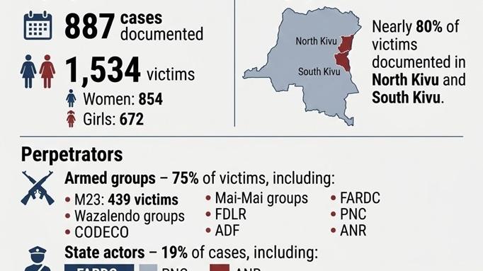 UNJHRO warns of the systematic use of rape as a weapon of war and the emergence of a generation of children falling victim to stigma.