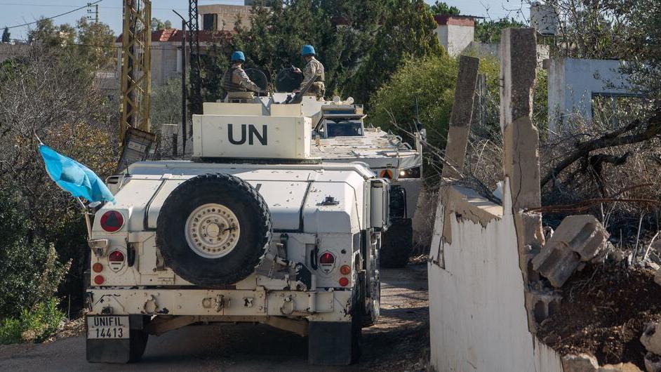 Une patrouille de la FINUL dans le sud du Liban.