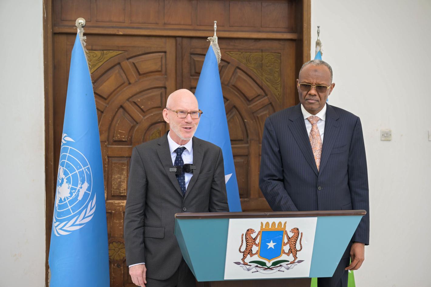 UN Special Representative James Swan visits Baidoa