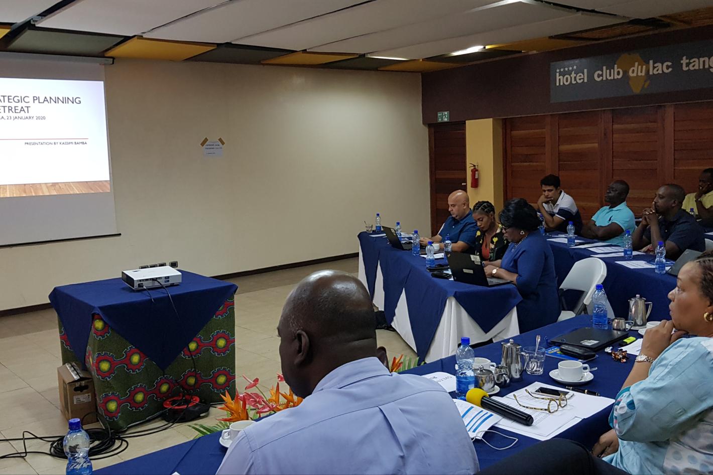 Vue partielle du personnel de la retraite OSESG Burundi le 23 janvier 2020 à Bujumbura. ONU/Napoleon Viban