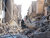 An UNMAS team in war-torn Mosul, Iraq, searches for, and clears, explosives in the rubble. Items hidden could be undetonated bombs, booby traps or suicide vests. Slow and dangerous work. Photo: UNMAS/Cengiz Yar