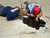 UNMAS EOD Operators Bridget Forster and Andre-Marc Farineau investigate a Deep Buried Bomb in Gaza, State of Palestine. Photo: UNMAS/Ahmed Joha